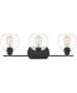 Pruitt Large 3-light Bath Light Matte Black