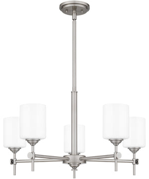 Aria 5-light Chandelier Antique Polished Nickel