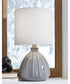 Grantner Ceramic Table Lamp (1/CN) Gray