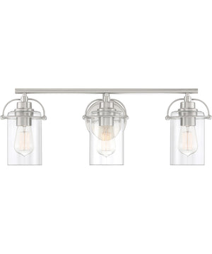 Emerson Large 3-light Bath Light Brushed Nickel