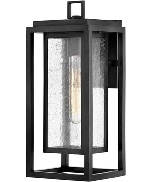 1-Light Medium LED Wall Mount Lantern in Black