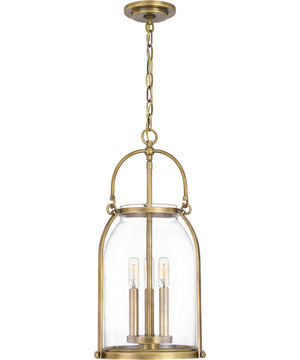 Colonel Small 3-light Mini Pendant Weathered Brass