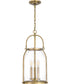 Colonel Small 3-light Mini Pendant Weathered Brass