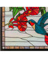 19"H x 21"W Hummingbird Stained Glass Window