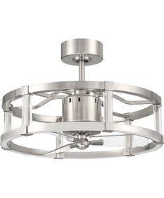 Alexis 1-Light Ceiling Fan (Blades Included) Brushed Polished Nickel