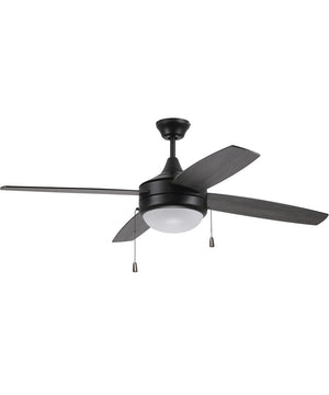 52" Phaze Energy Star 4 Blade 2-Light LED Ceiling Fan (Blades Included) Flat Black