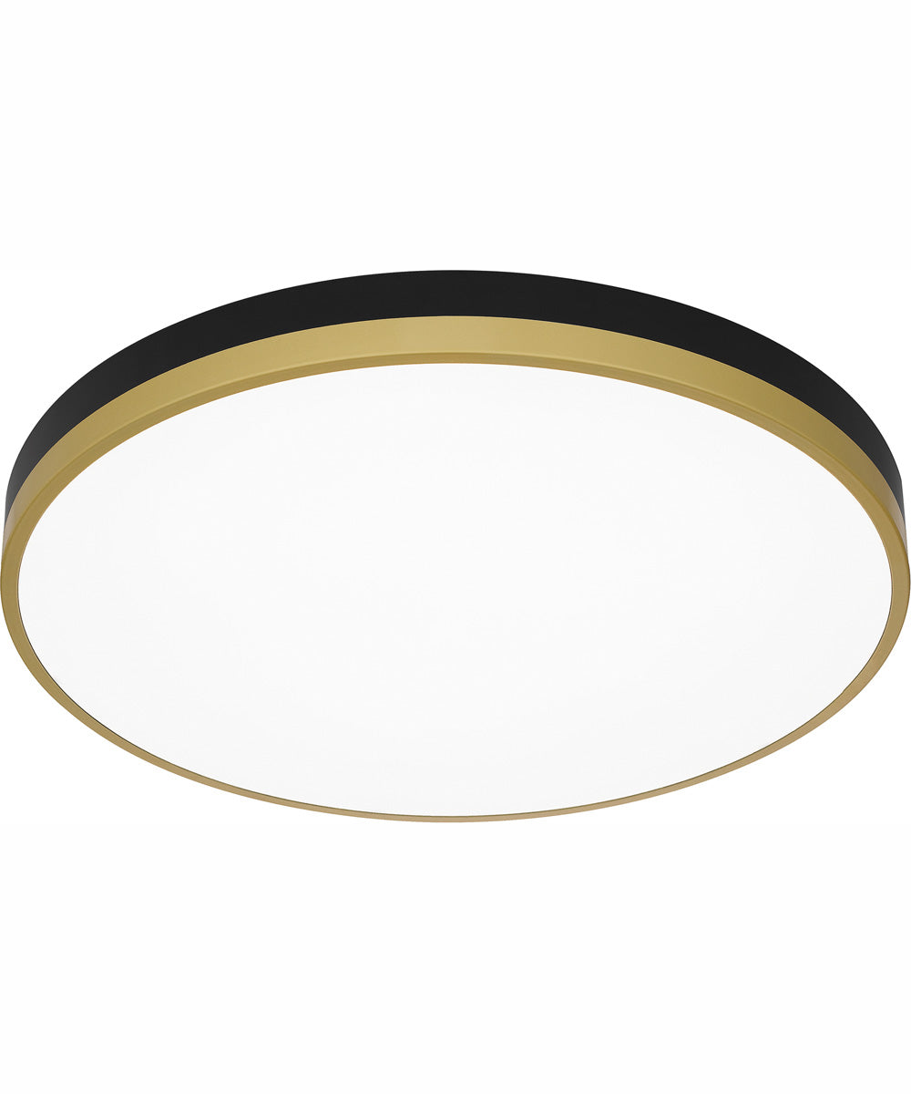 Weldin Large Flush Mount Matte Black Gold