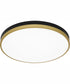Weldin Large Flush Mount Matte Black Gold