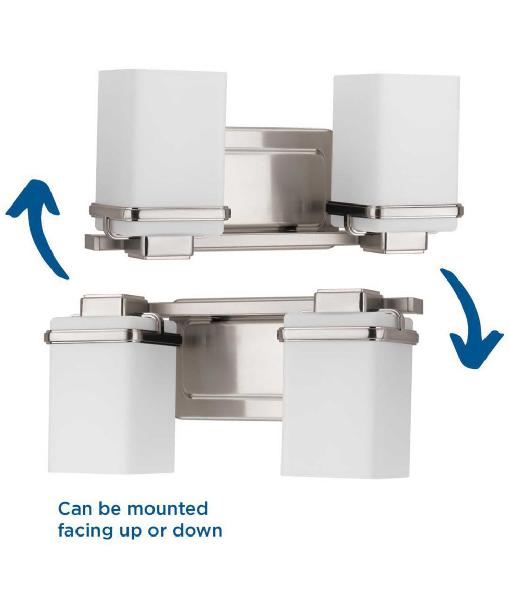 Metric 2-Light Bath & Vanity Brushed Nickel