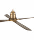 60" Ricasso 1-Light Ceiling Fan Satin Brass