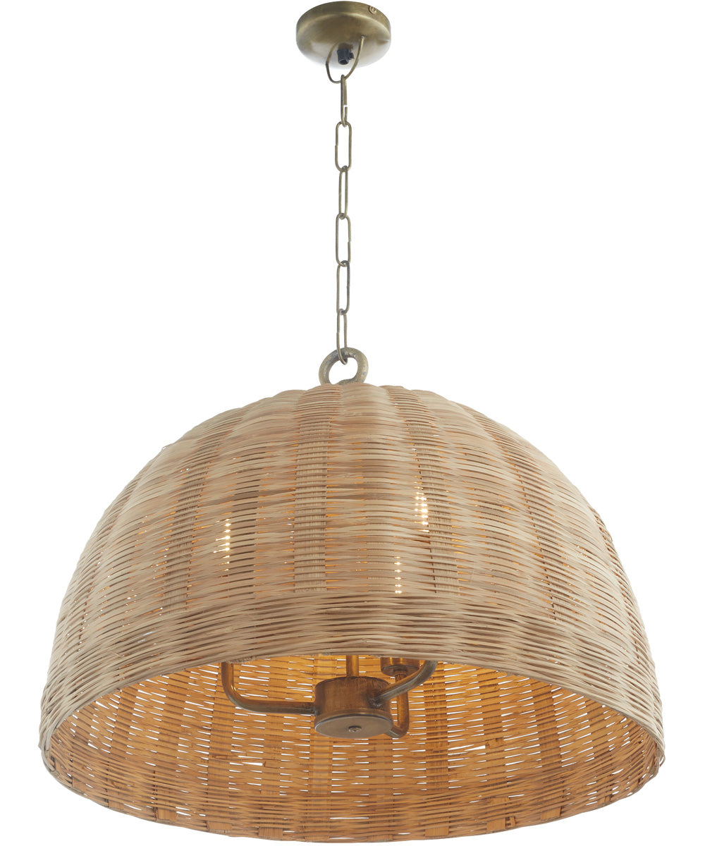 3-light Pendant Artisan Brass