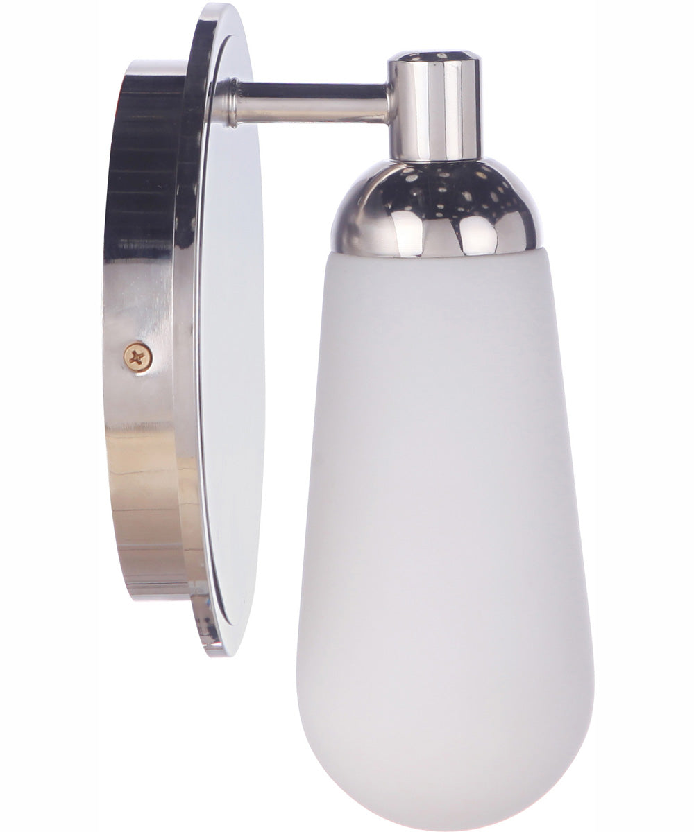Riggs 1-Light Wall Sconce Brushed Polished Nickel / Polished Nickel