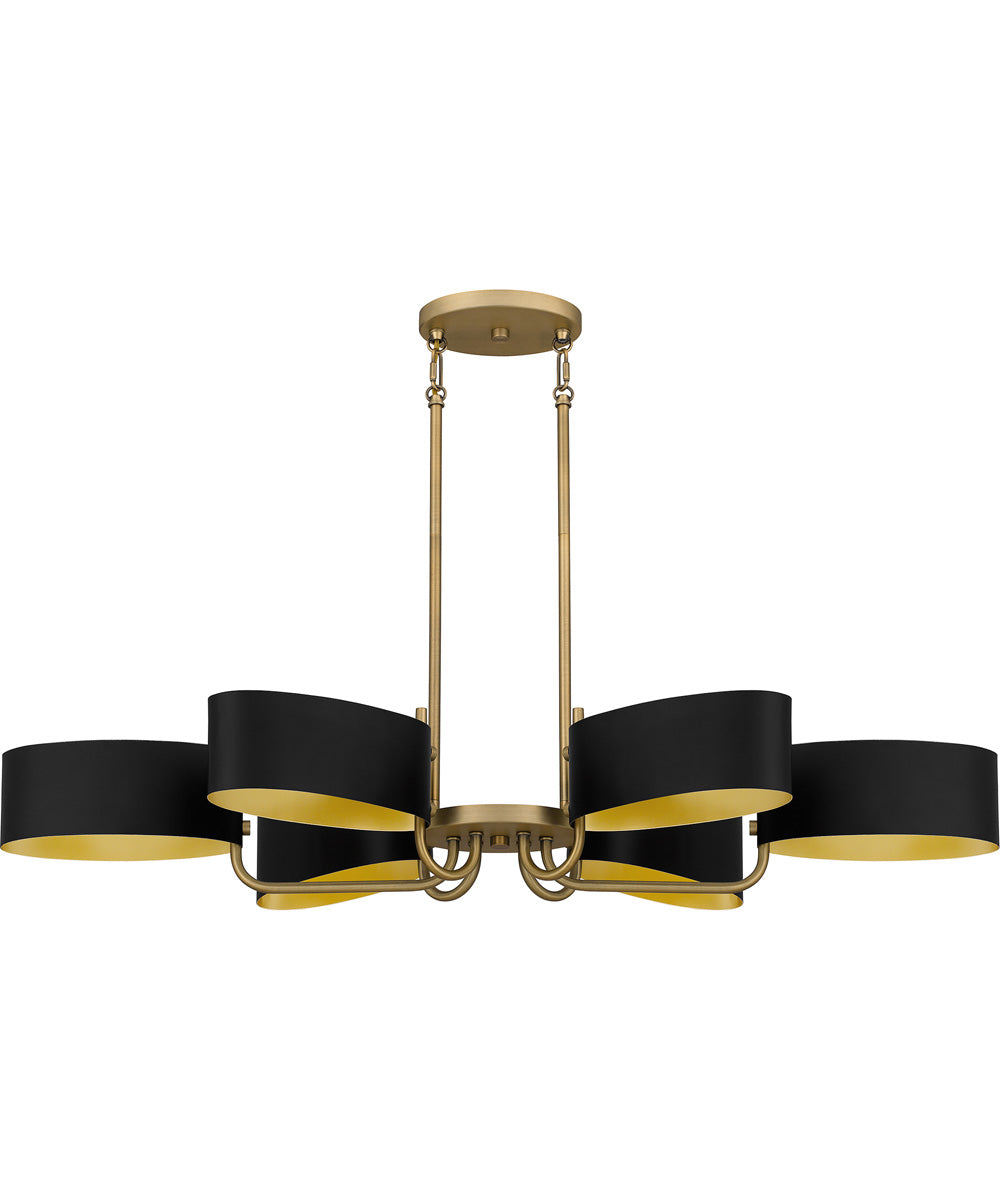Madden Medium 6-light Island Light Aged Brass