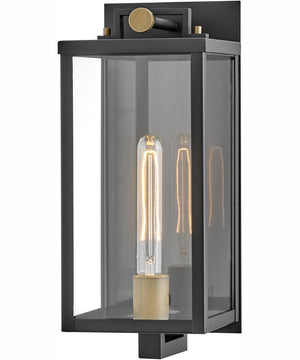Catalina 1-Light Medium Wall Mount Lantern in Black