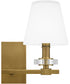 Kelsey Glen Medium 2-light Bath Light Weathered Brass