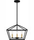 Concho Bay Large 4-light Pendant Matte Black
