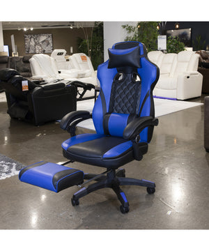 Lynxtyn Home Office Swivel Desk Chair Blue/Black