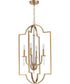 Fortuna 4-Light Foyer Satin Brass