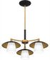 Fayette 3-light Chandelier Earth Black