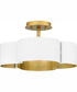 Balsam Medium 4-light Semi Flush Mount White