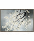 Framed Cherry Tree Blossoms by Kari Taylor Canvas Wall Art Print (33  W x 23  H), Sylvie Greywash Frame