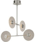 Spoke LED 4-Light Modern Style Hanging Chandelier Light Brushed Nickel
