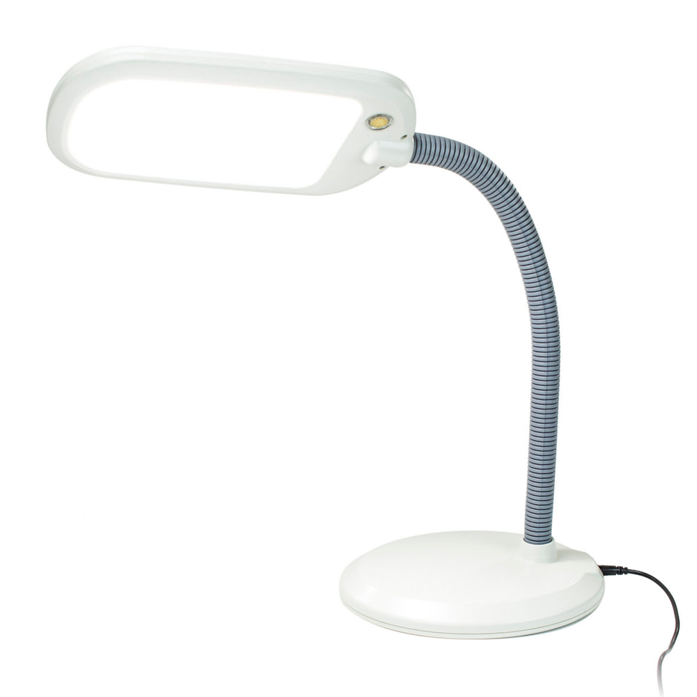 Daylight Naturalight LED Sewing Lamp, White and Silver