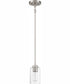 Stowe 1-Light Mini Pendant Brushed Polished Nickel
