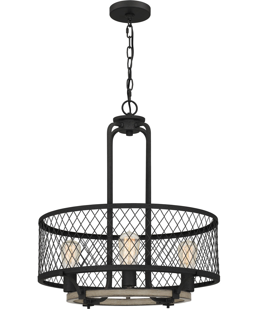 Benton 4-light Pendant Distressed Iron