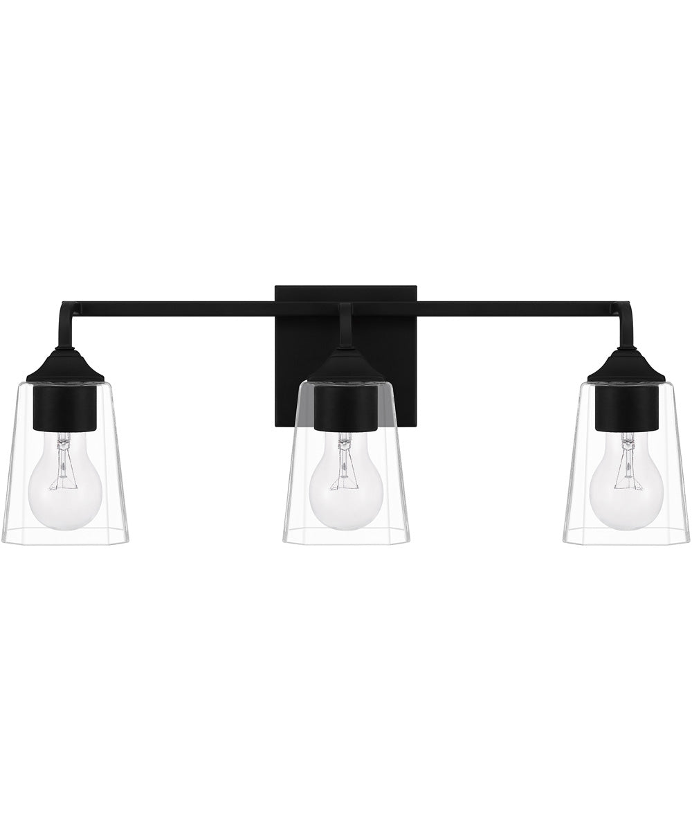Thoresby Large 3-light Bath Light Matte Black