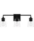 Thoresby Large 3-light Bath Light Matte Black