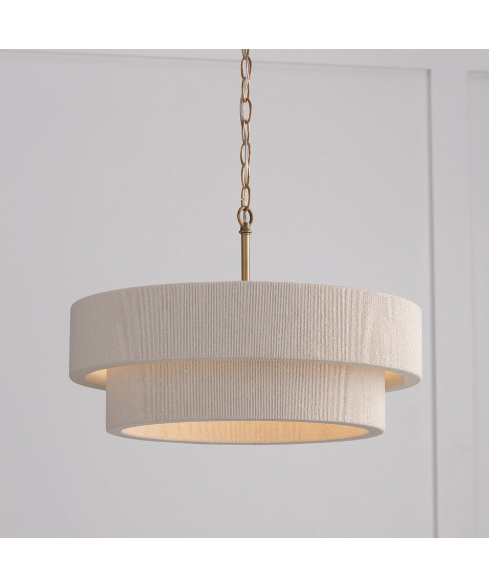 Delaney 4-Light Pendant Matte Brass