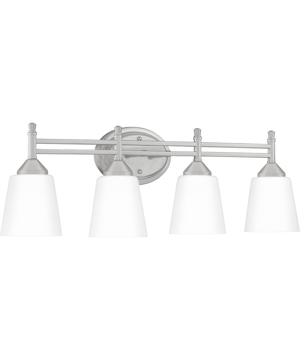 Billingsley Extra Large 4-light Bath Light Brushed Nickel