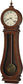 49"H Arendal Wall II Wall Clock Cherry Bordeaux