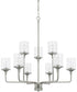 Colton 9-Light Chandelier Brushed Nickel