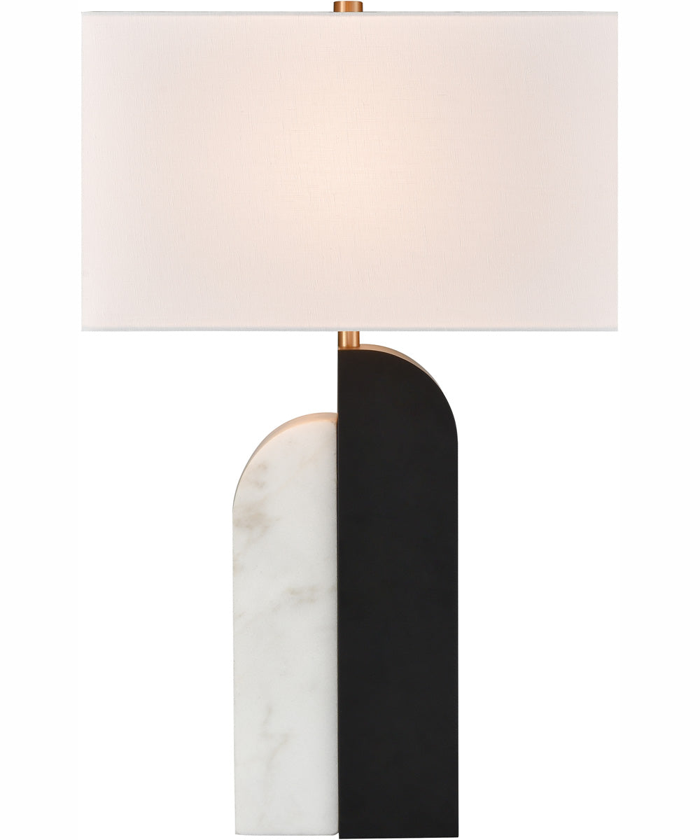 Ohara 28'' High 1-Light Table Lamp - Matte Black - Includes LED Bulb