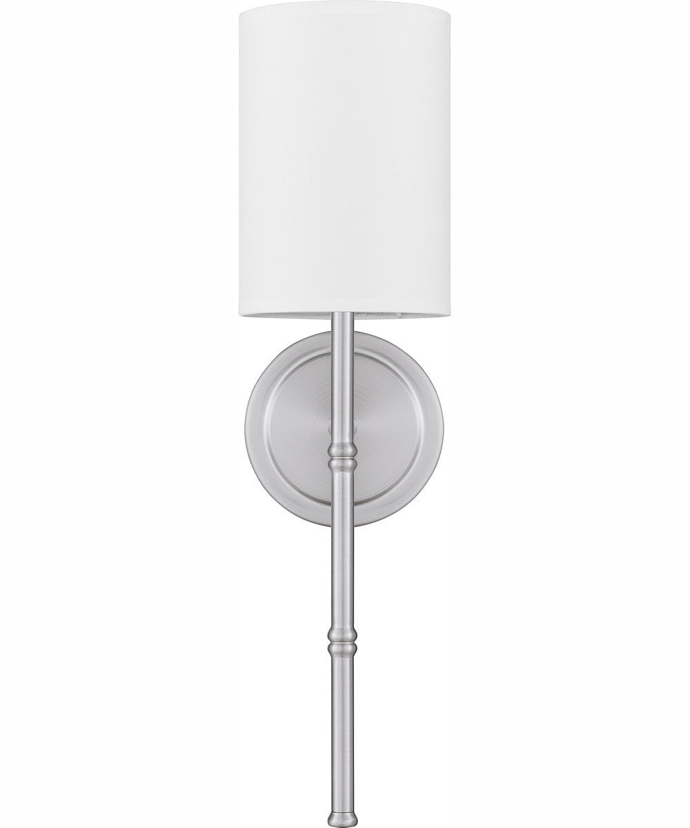 Quoizel Wood Small 1-light Wall Sconce Antique Polished Nickel