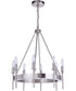 Larrson 8-Light Chandelier Brushed Polished Nickel
