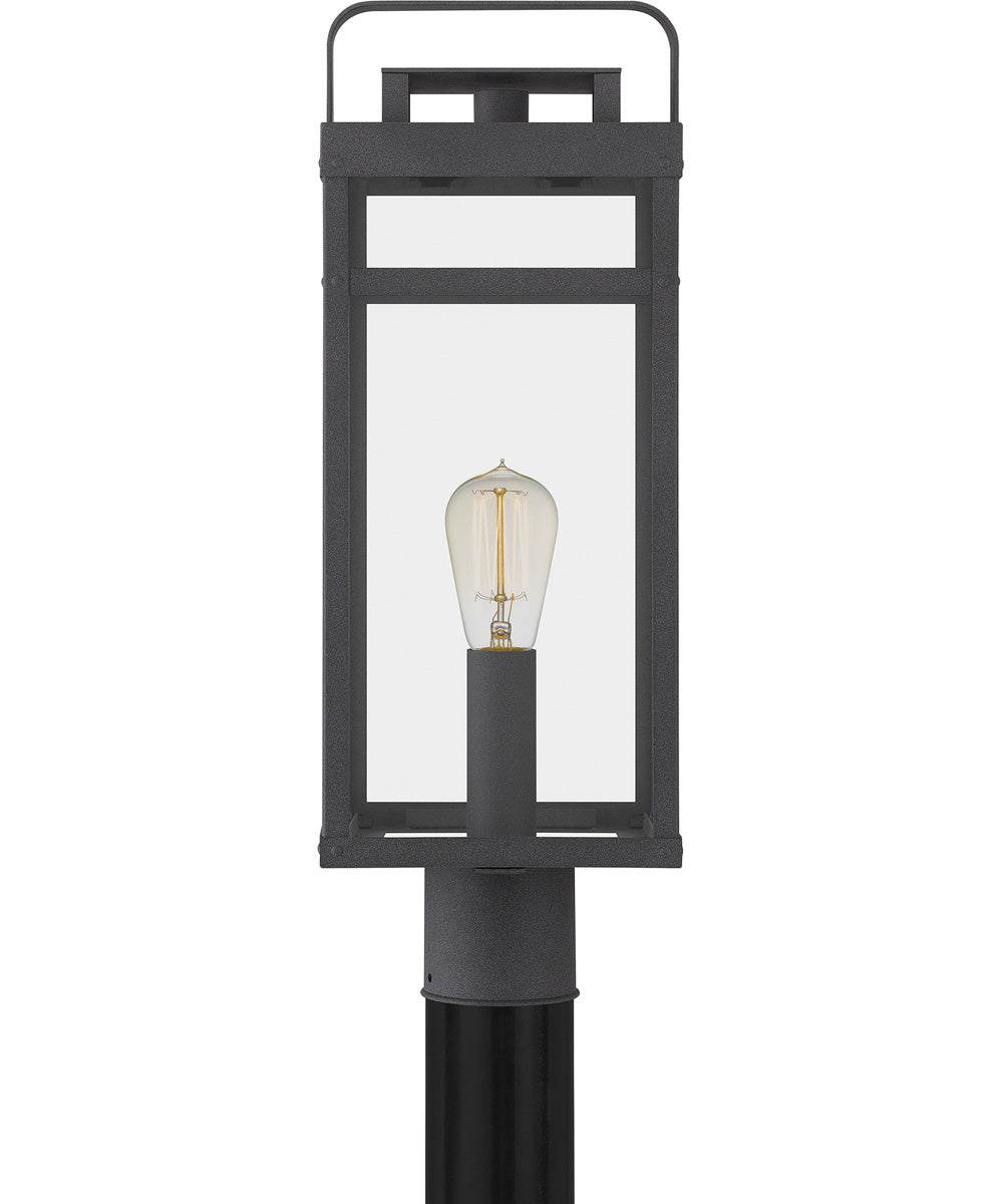 Keaton Large 1-light Outdoor Post Light  Coastal Armour Aluminum Mottled Black