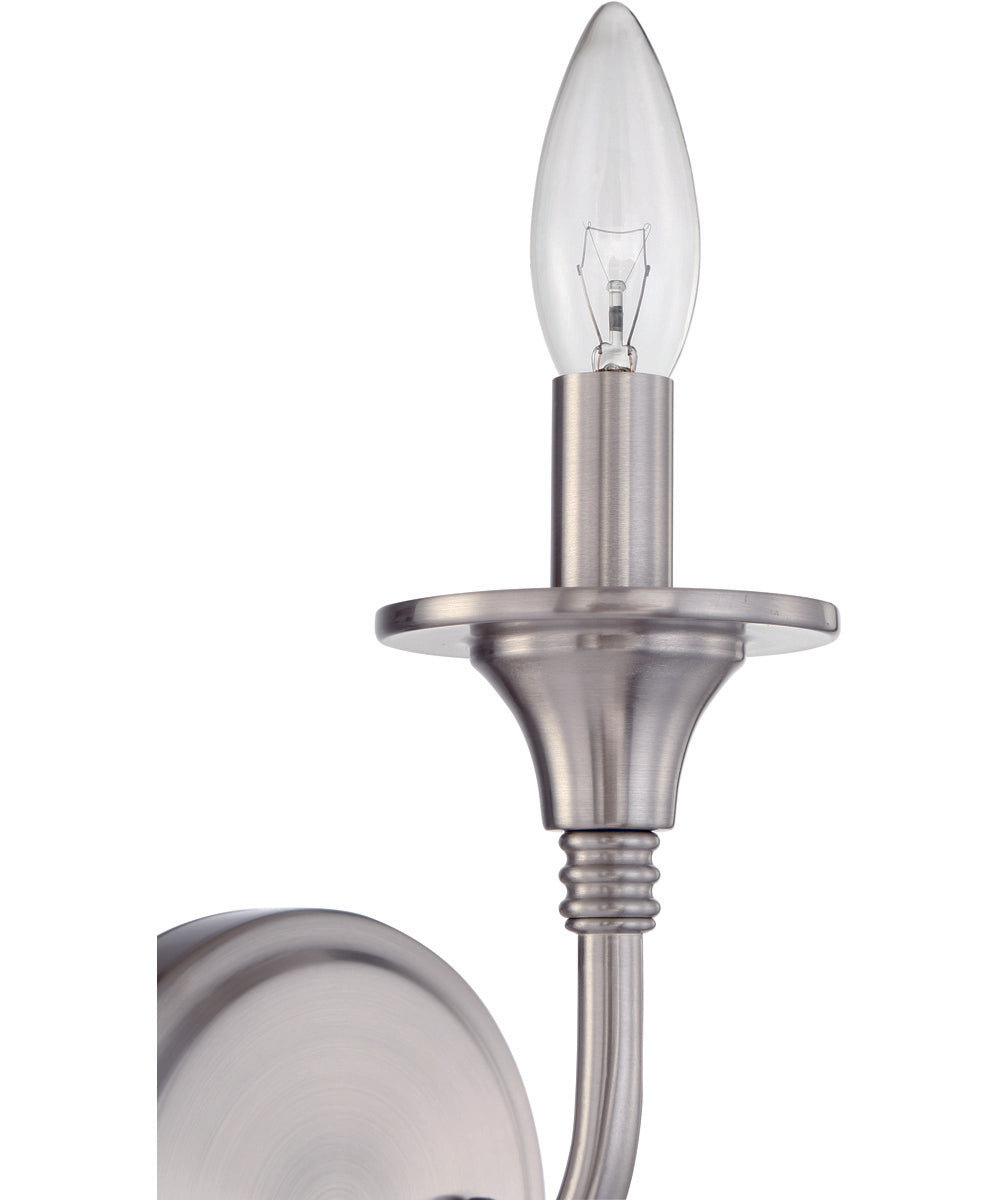 Jolenne 1-Light Wall Sconce Brushed Polished Nickel