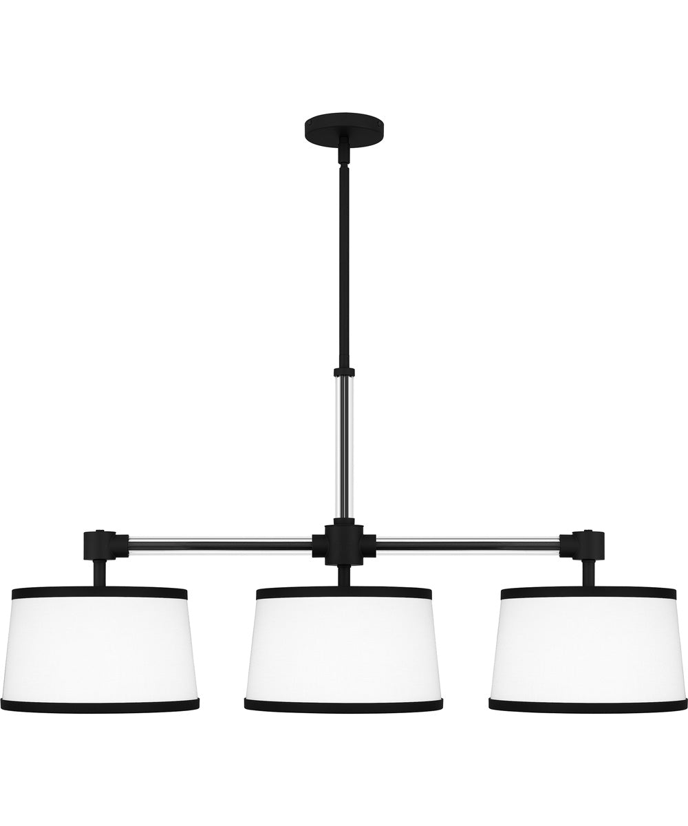 Kylen Medium 3-light Island Light Matte Black