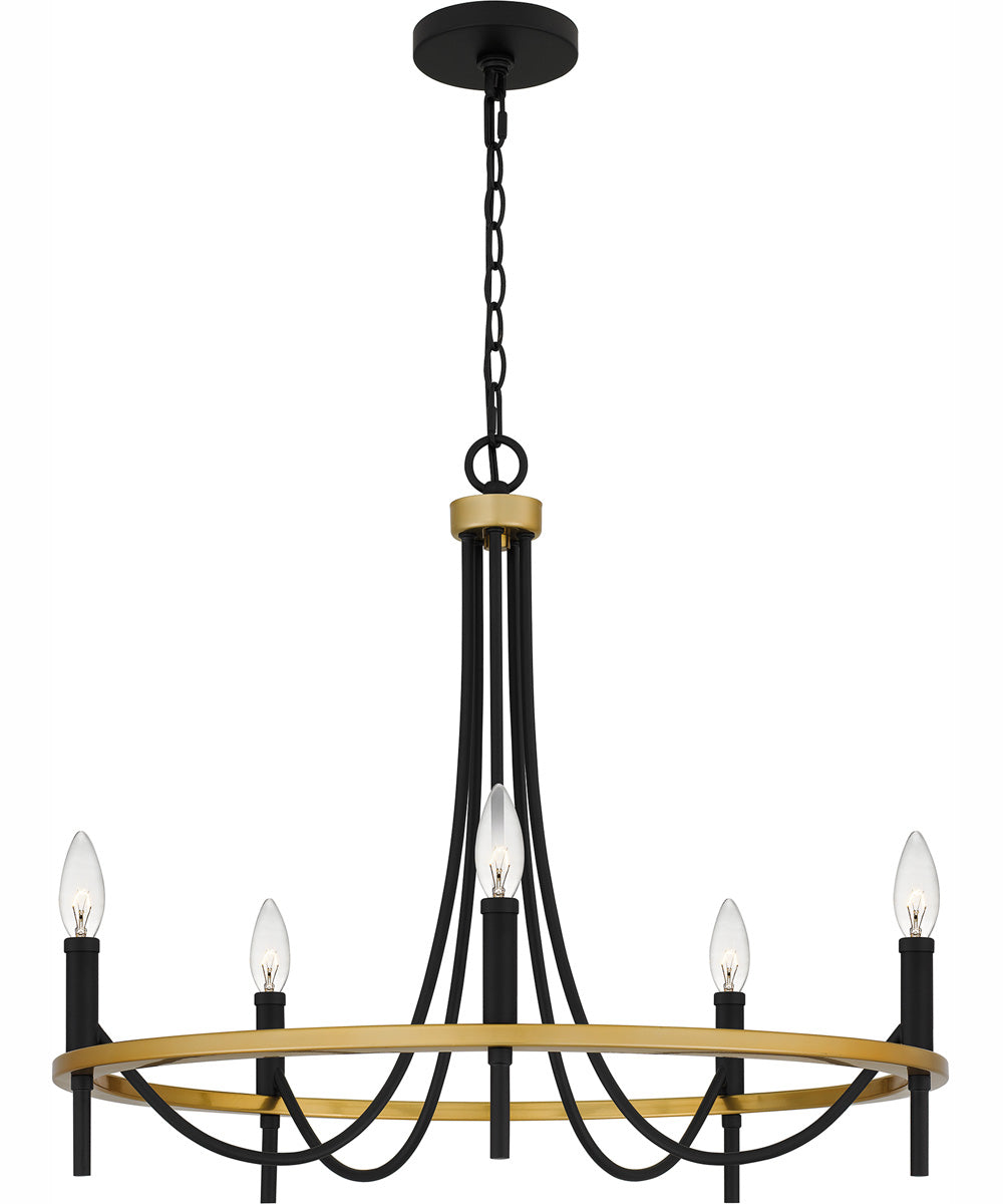 Legare 5-light Chandelier Matte Black