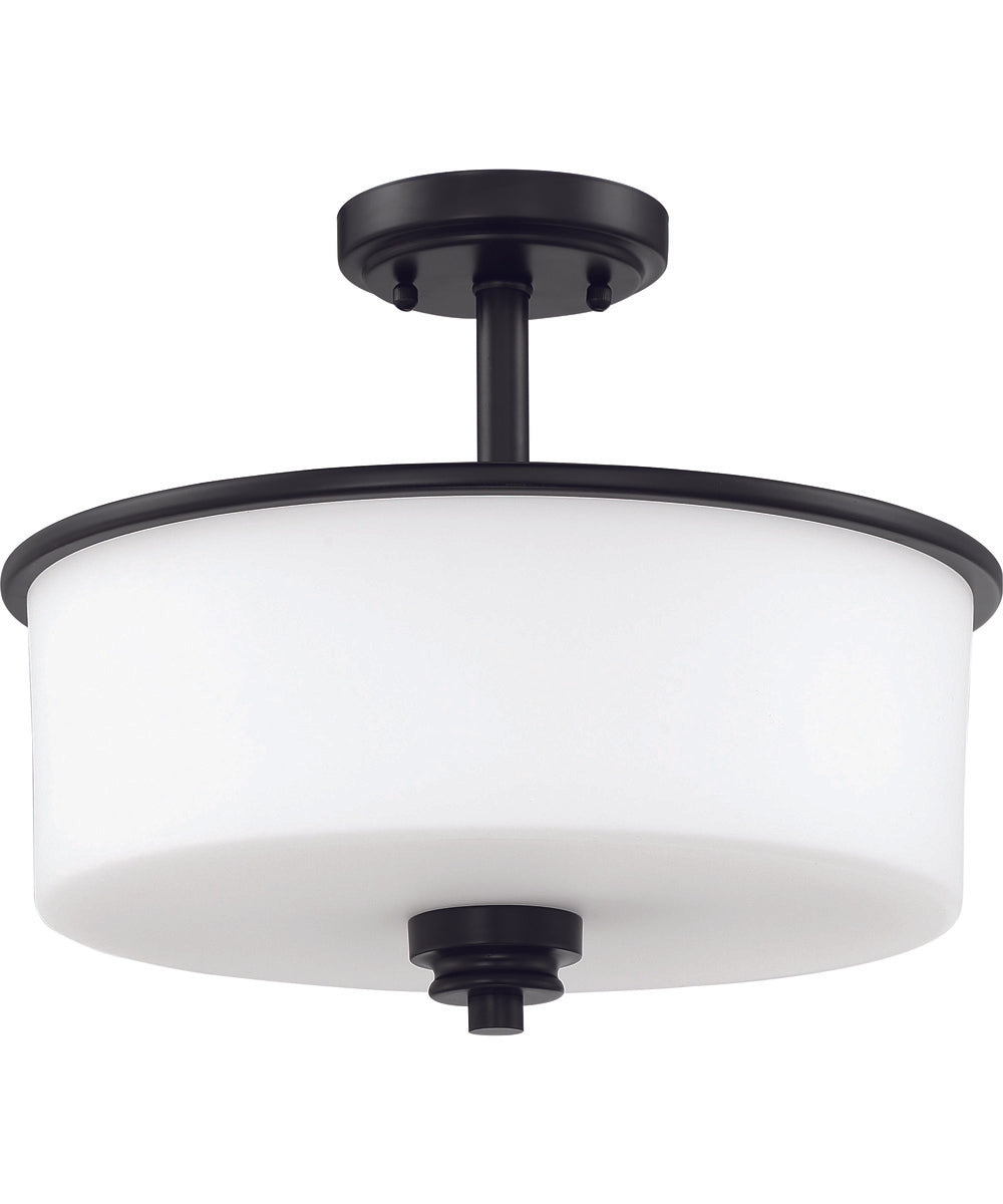 Bolden 2-Light Convertible Semi Flush Flat Black