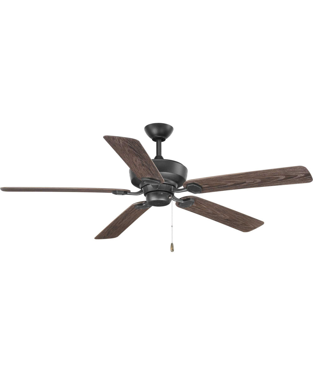 Lakehurst 60" Indoor/Outdoor 5-Blade Ceiling Fan Forged Black