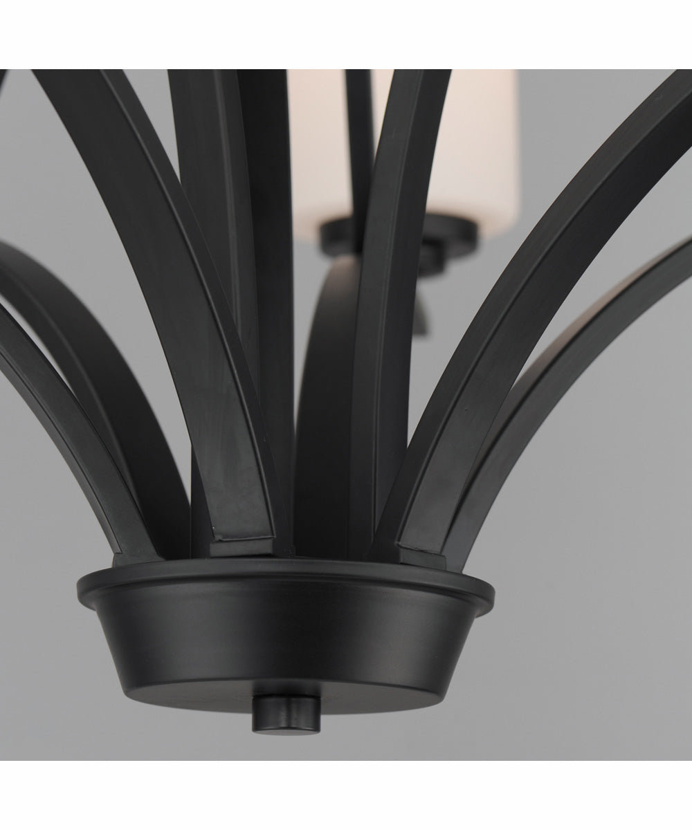 Deven 9-Light Chandelier Black