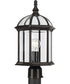 Dillard 1-Light Traditional Clear Glass Outdoor Post Light Antique Bronze