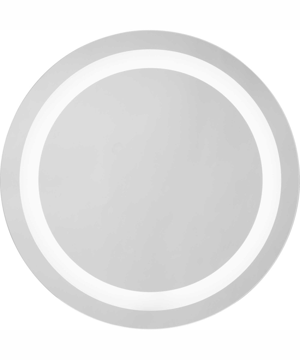 Captarent 24 in. Round Illuminated Integrated LED Modern Mirror White