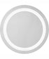Captarent 24 in. Round Illuminated Integrated LED Modern Mirror White