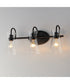 Ava 3-Light Bath Vanity Black
