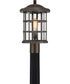 Crusade Large 1-light Outdoor Post Light  Coastal Armour Palladian Bronze